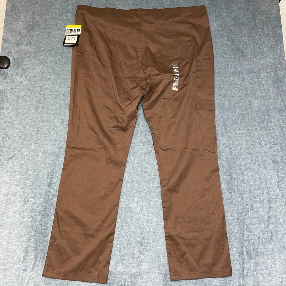WonderWink University Of Wyoming Scrubs Pants Unisex Adults L Brown Drawstring - Picture 9 of 13